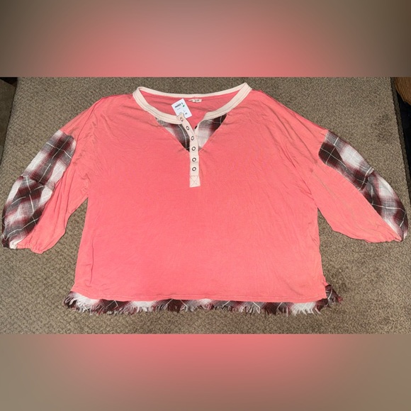 POL 3/4 Length Women’s Top Size Large New With Tags NWT - Picture 1 of 2
